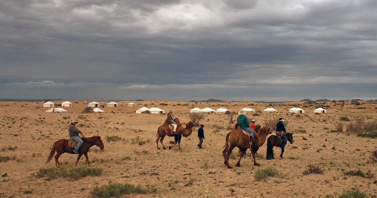 Day 1: Start the tour to Elsentasarkhai, northern edge of the Gobi, visit nomads and horse riding